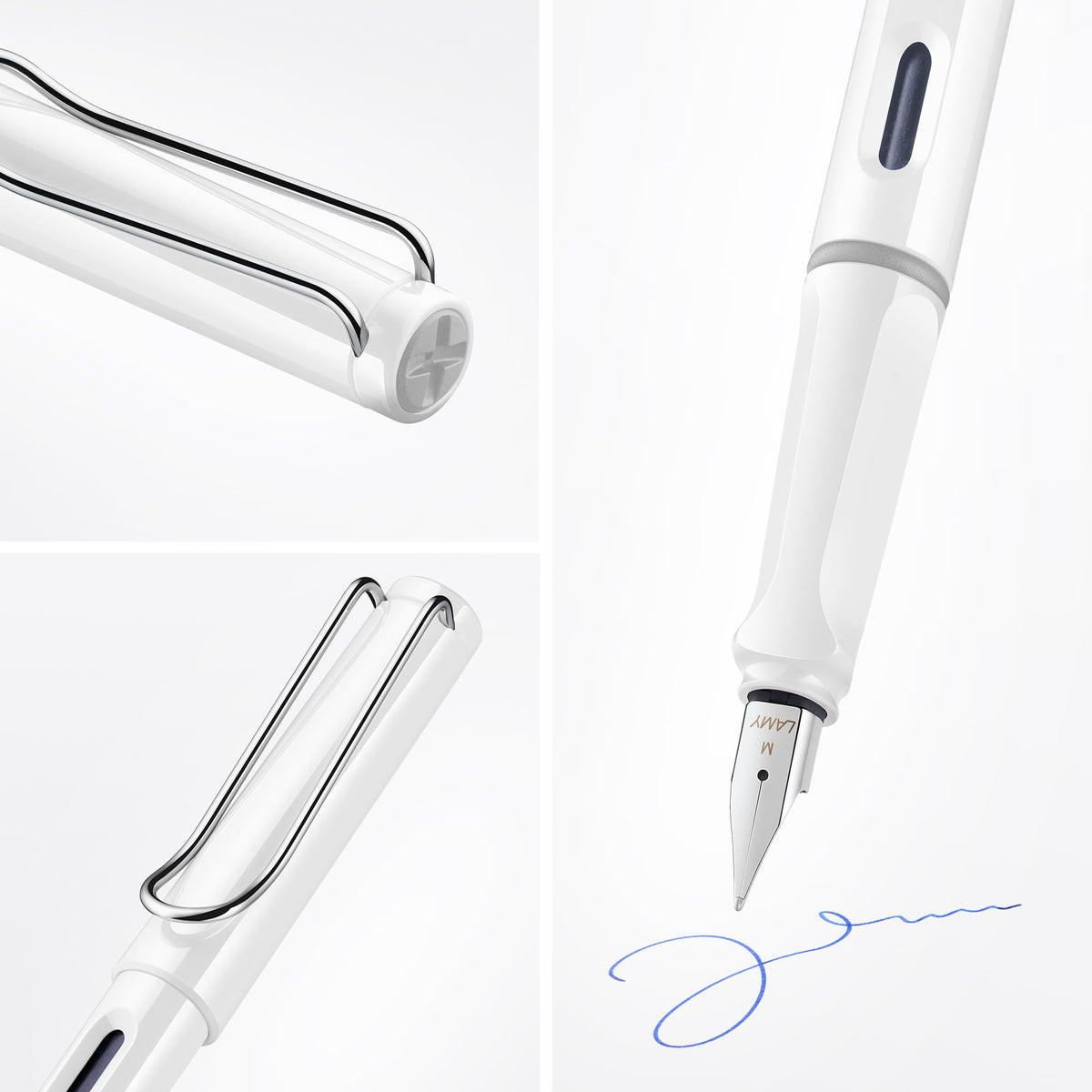 Lamy Safari White Fountain Pen – Medium Nib