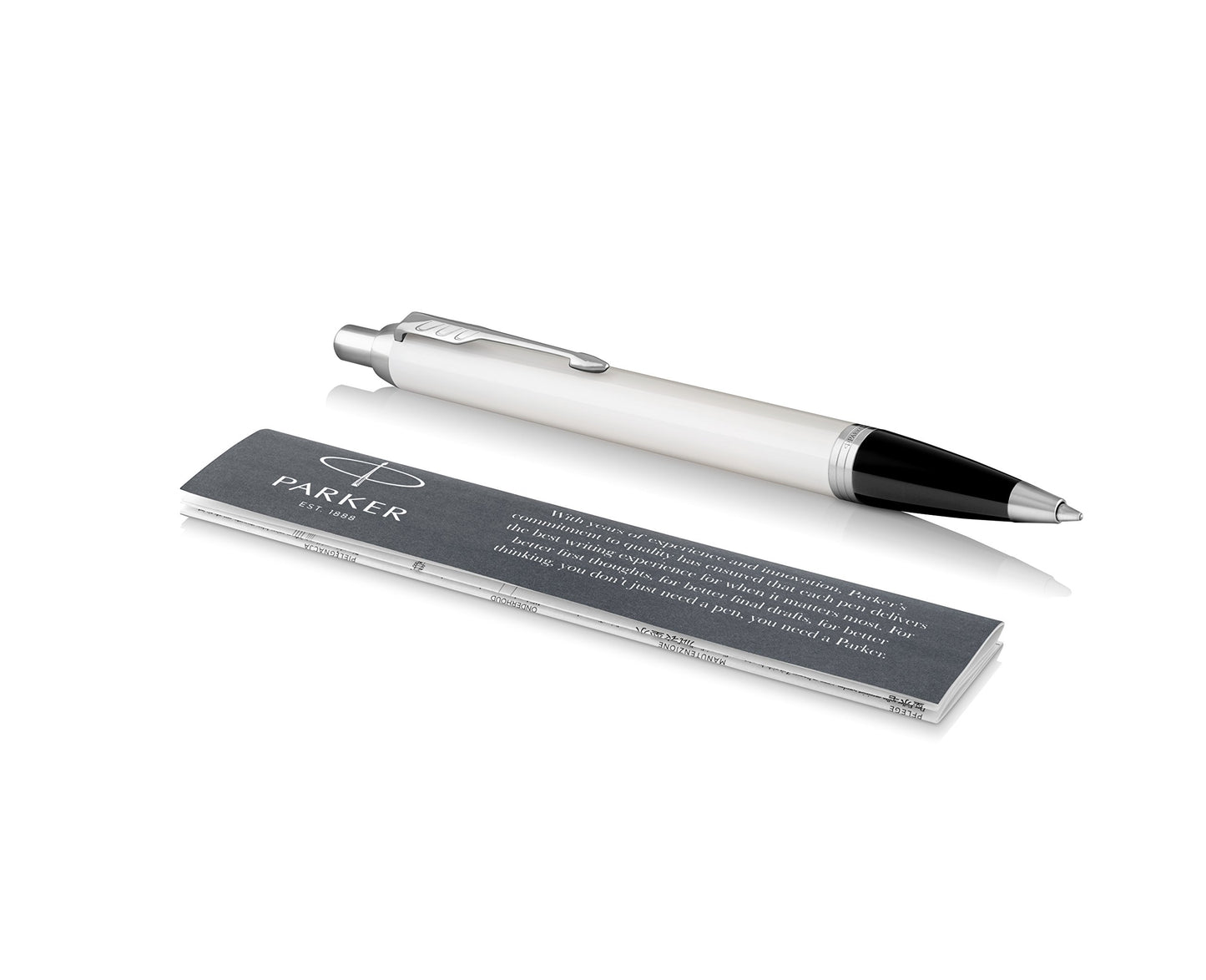 Parker IM Core Ballpoint Pen – White | Chrome Trim
