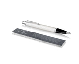 Parker IM Core Ballpoint Pen – White | Chrome Trim