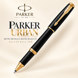 Parker Urban Metro Metallic Muted Black GT Roller Ball Pen