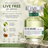 Benetton Live Free For Women EDT 80Ml