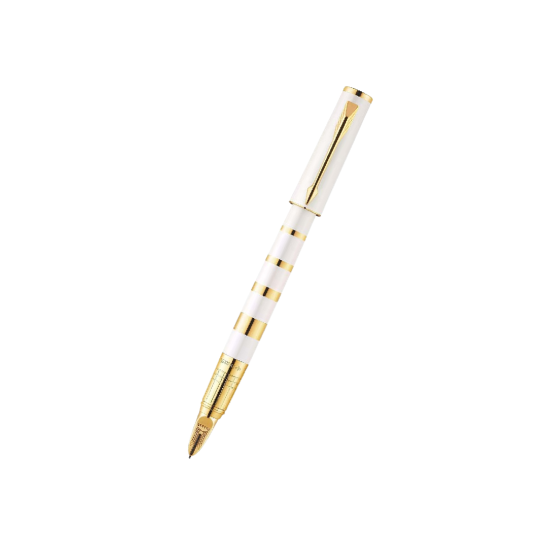 Parker Ingenuity Slim 5th Technology Rollerball Pen | Pearl & Metal GT, Fine