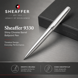 Sheaffer 9333 Ballpoint Pen – Glossy Chrome Cap