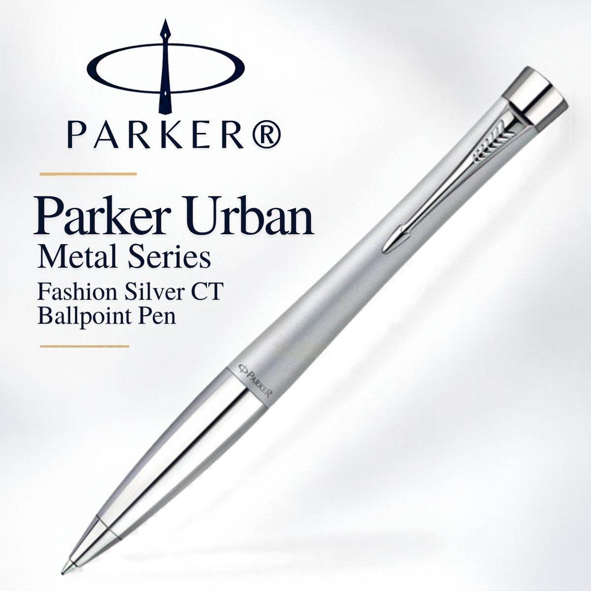 Parker Urban Metal Series Fashion Silver CT Ballpoint Pen