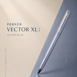 Parker Vector XL Rollerball Pen – Silver Blue