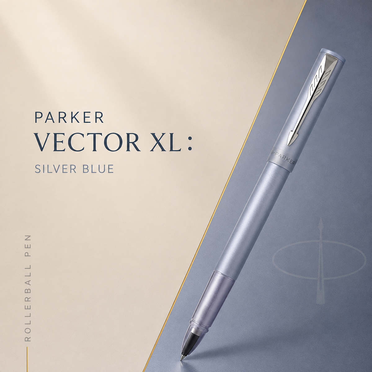 Parker Vector XL Rollerball Pen – Silver Blue