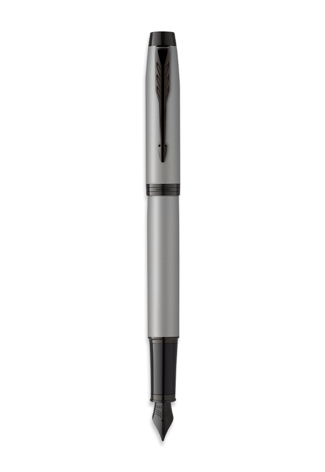 Parker IM Fountain Pen – Matte Grey with Black Trim