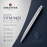 Sheaffer VFM 9421 Ballpoint Pen – Polished Chrome Trim