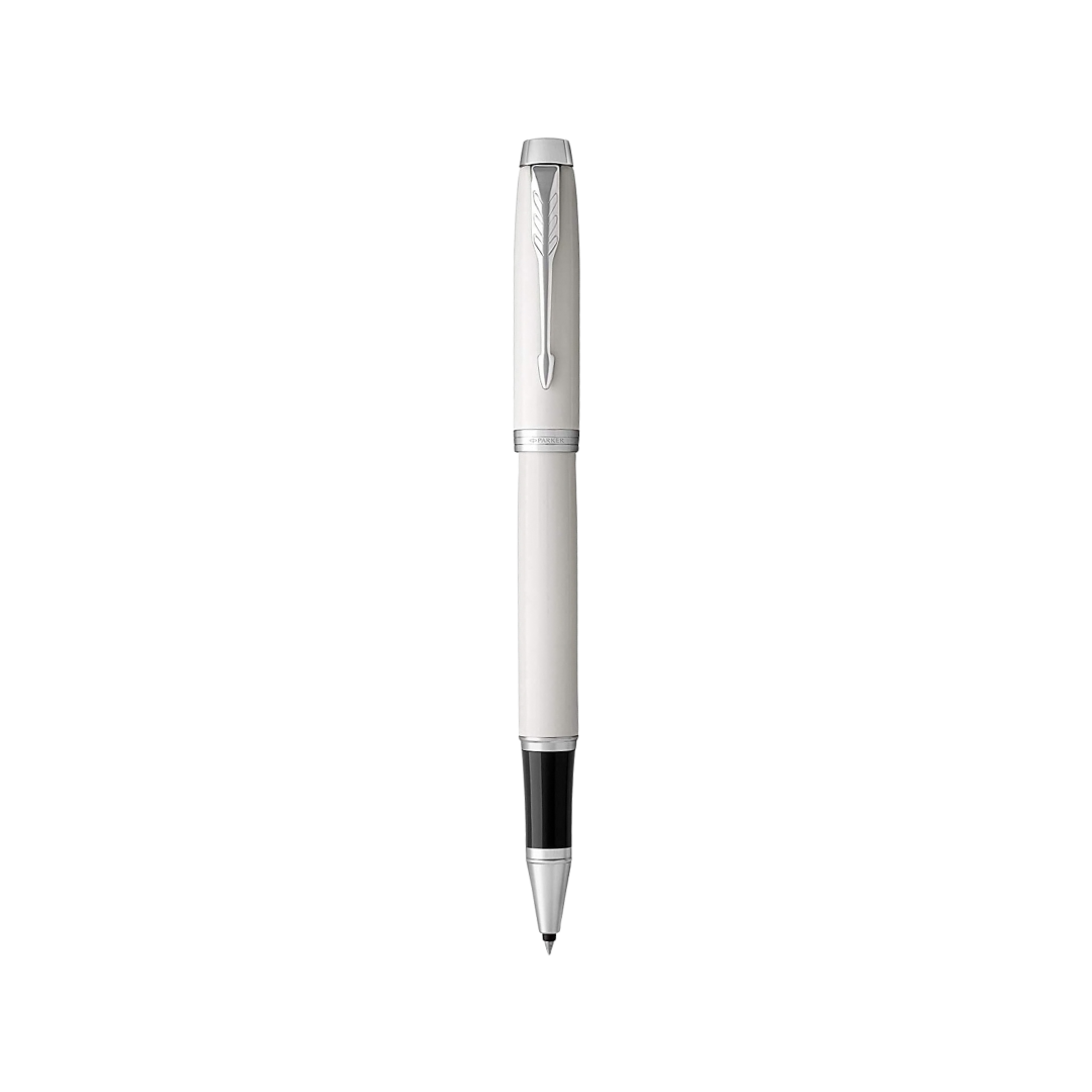 Parker IM Core Rollerball Pen – White | Chrome Trim