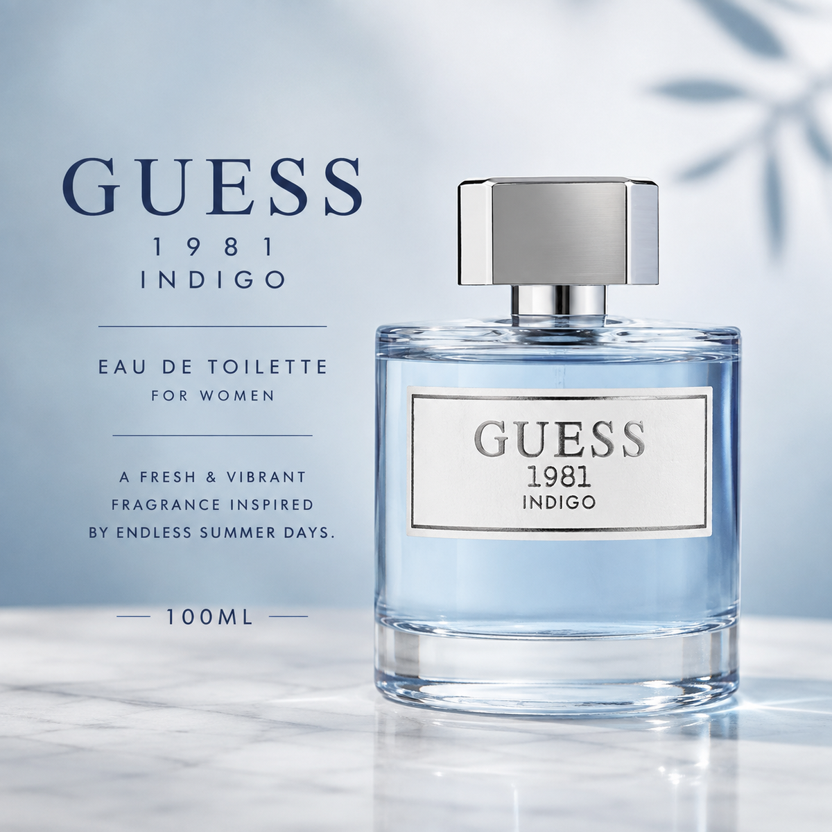GUESS 1981 Indigo for Women Eau de Toilette – 100ml