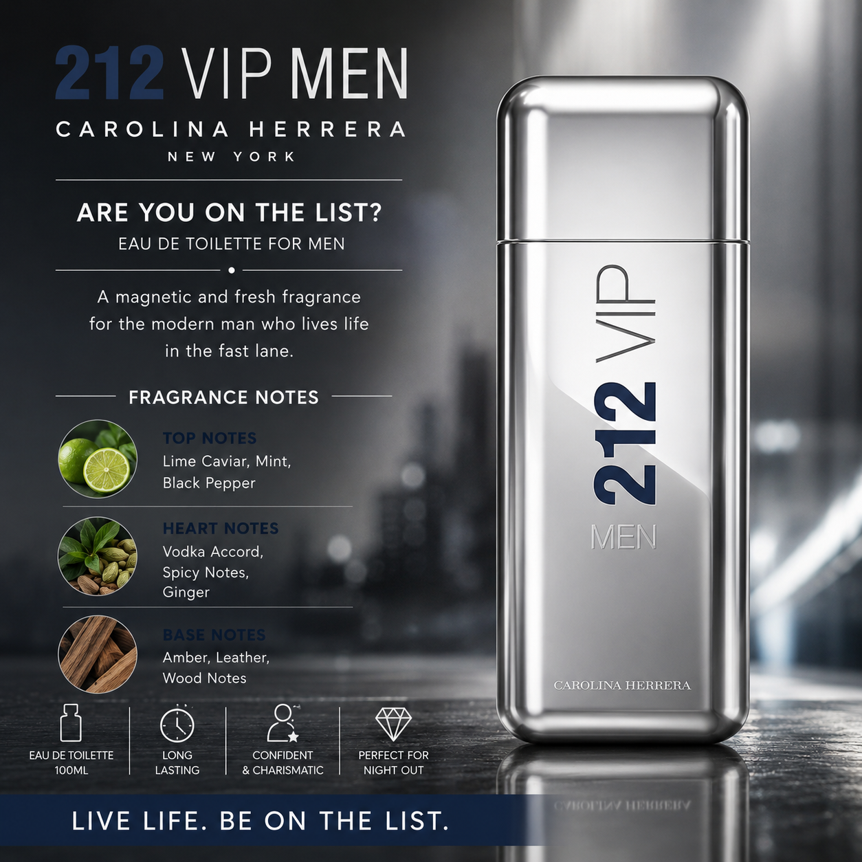212 VIP MEN EDT NS100ML REPACK