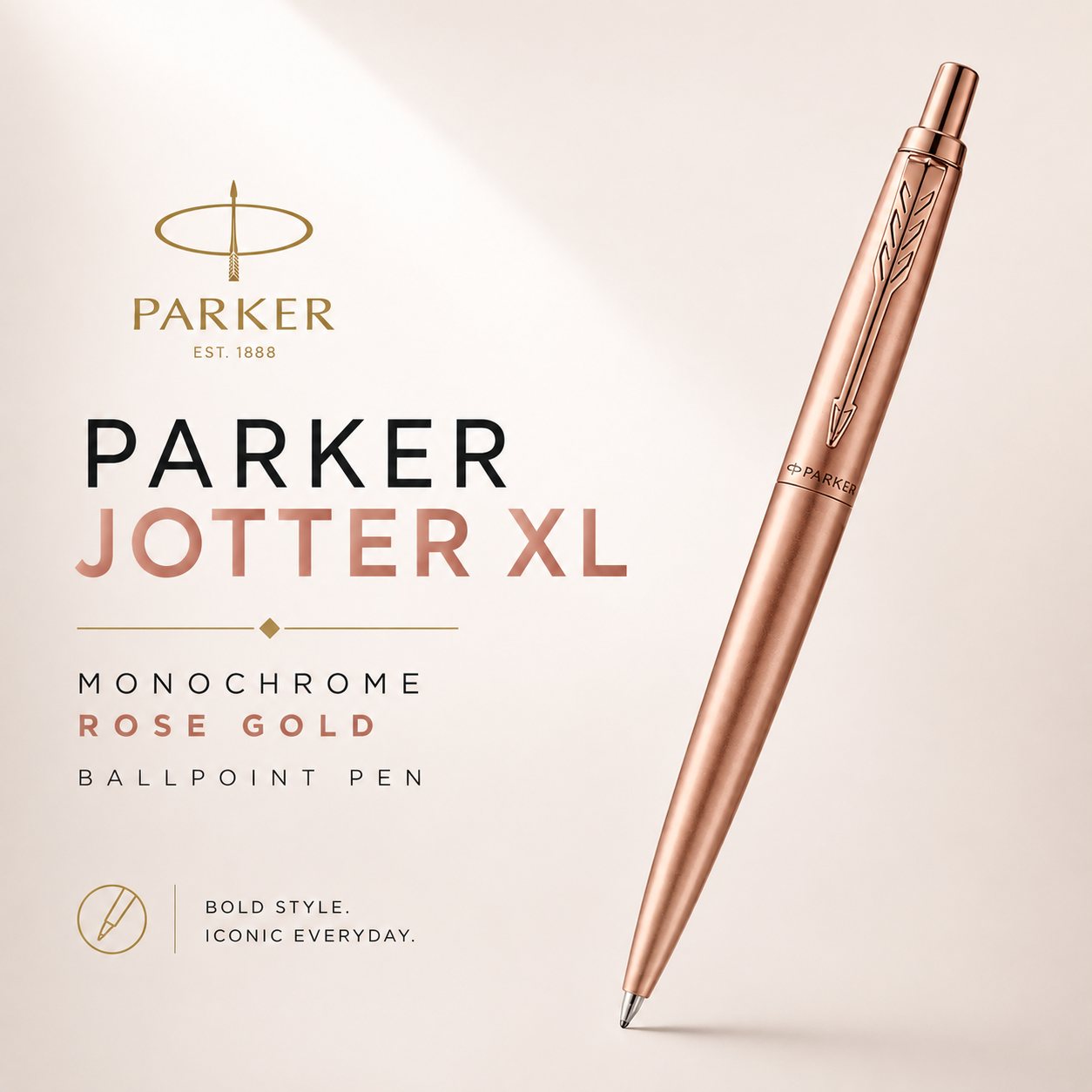 Parker Jotter XL Monochrome Rose Gold Ballpoint Pen