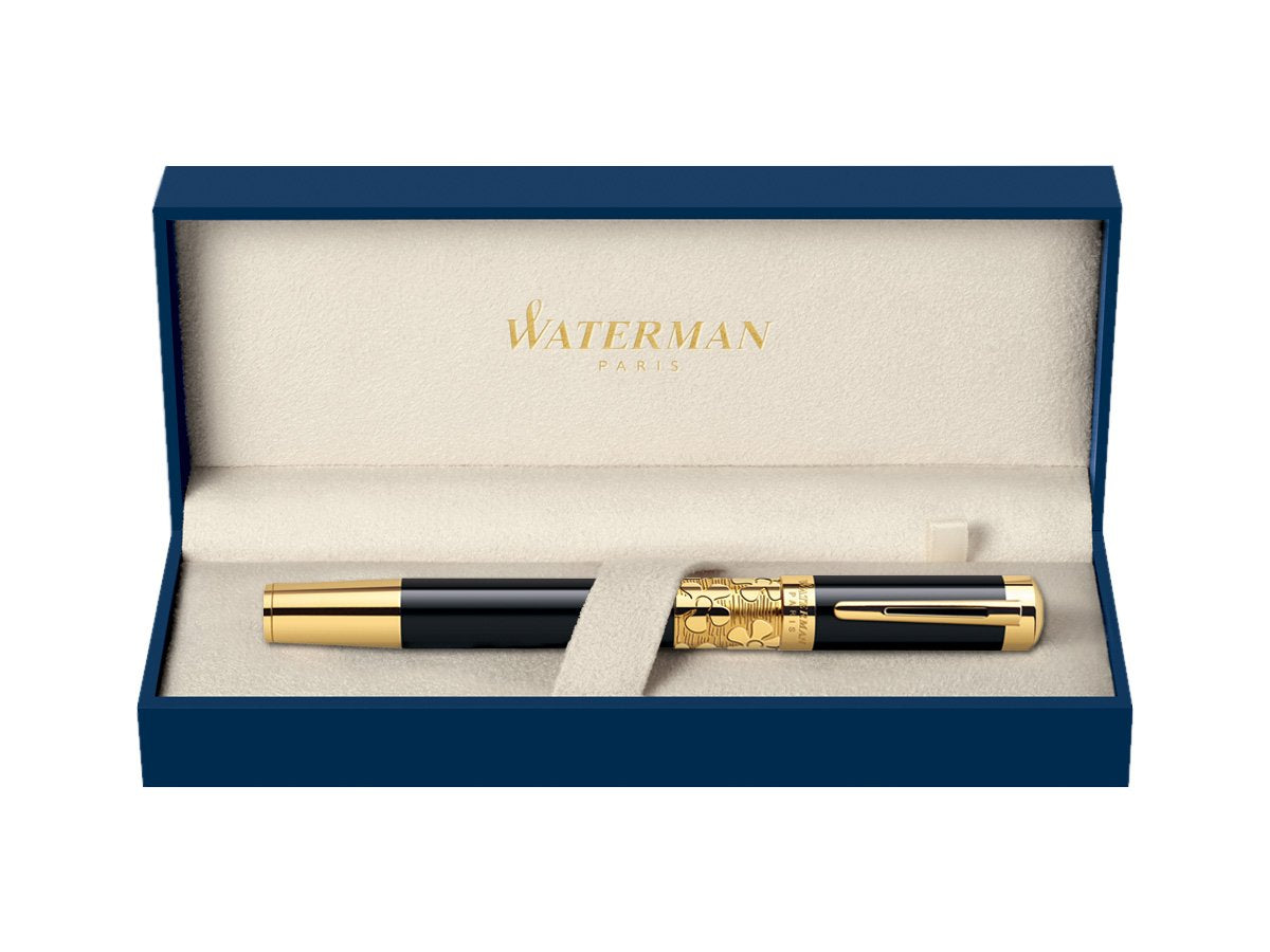 Waterman Elegance Fountain Pen – Black Lacquer GT | French Craftsmanship