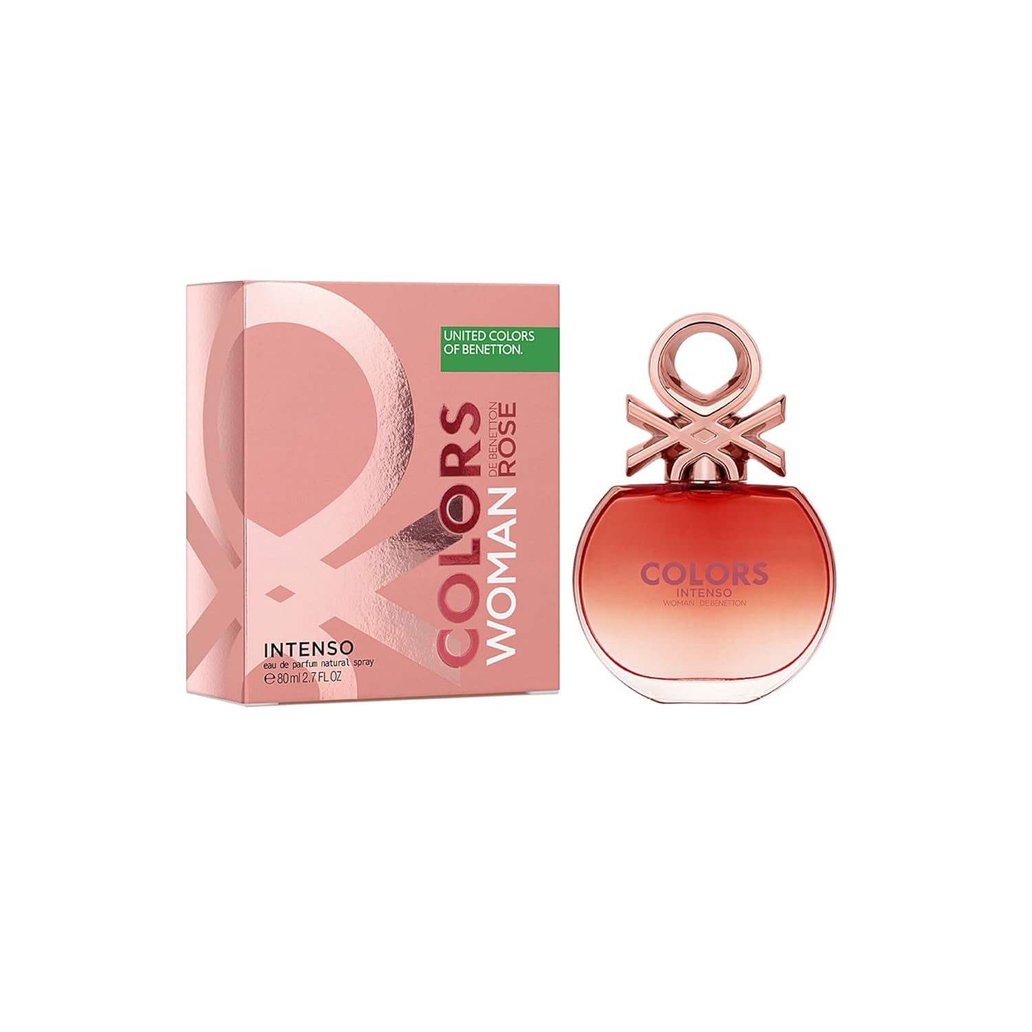 Benetton Colors Rose Eau De Toilette Spray For Women 80Ml box