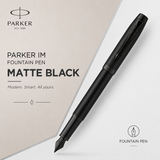 Parker IM Fountain Pen Matte Black Medium Nib