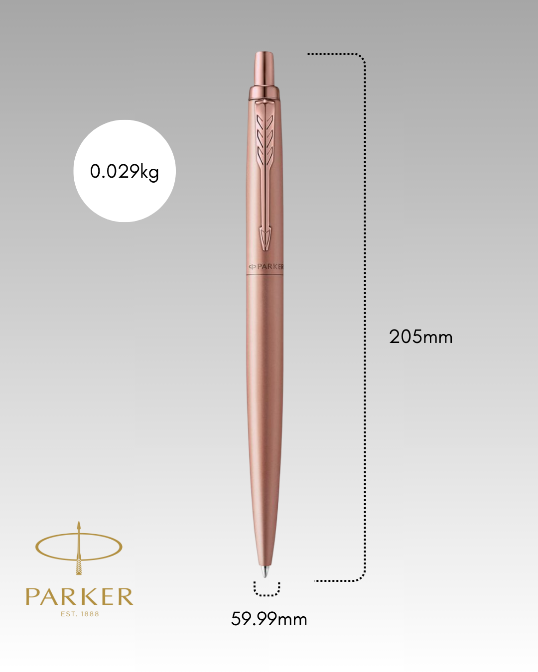 Parker Jotter XL Monochrome Rose Gold Ballpoint Pen