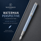 Waterman Perspective Azure Blue CT Fountain Pen