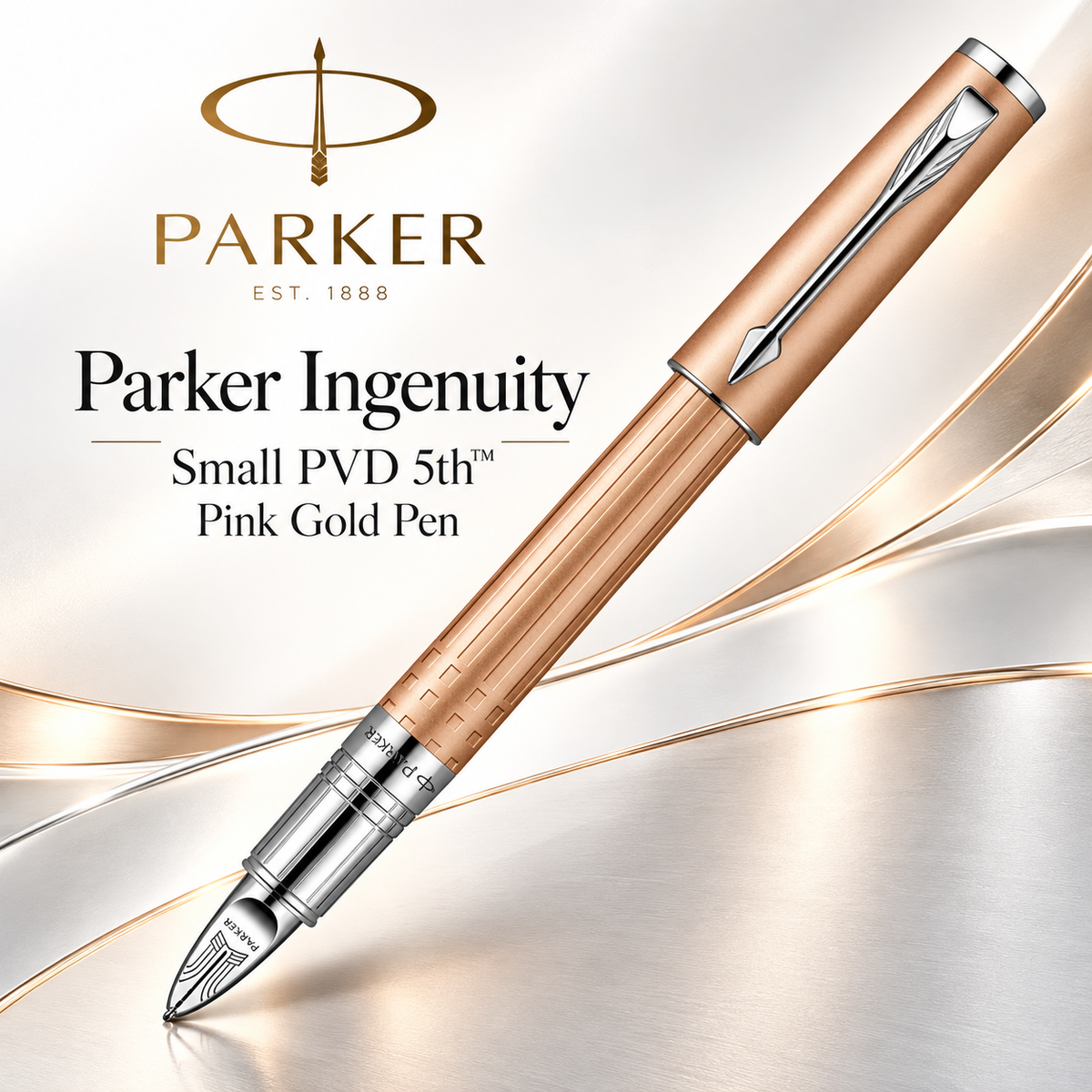 Parker Ingenuity Small 5th Technology Pen - Pink Gold PVD