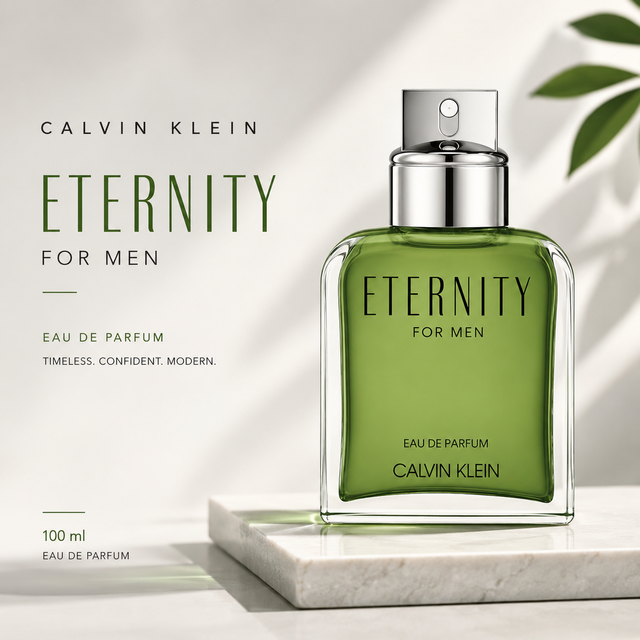 Calvin Klein Eternity for Men EDP 100ml, men's fragrance bottle