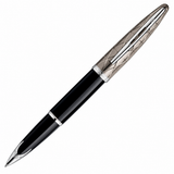 Waterman Carène Fountain Pen – Contemporary Black & Gunmetal (18K Gold Nib)