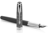 Parker Sonnet Great Expectations Special Edition Contort Black Ciselé CT Fountain Pen – 18K Gold Nib