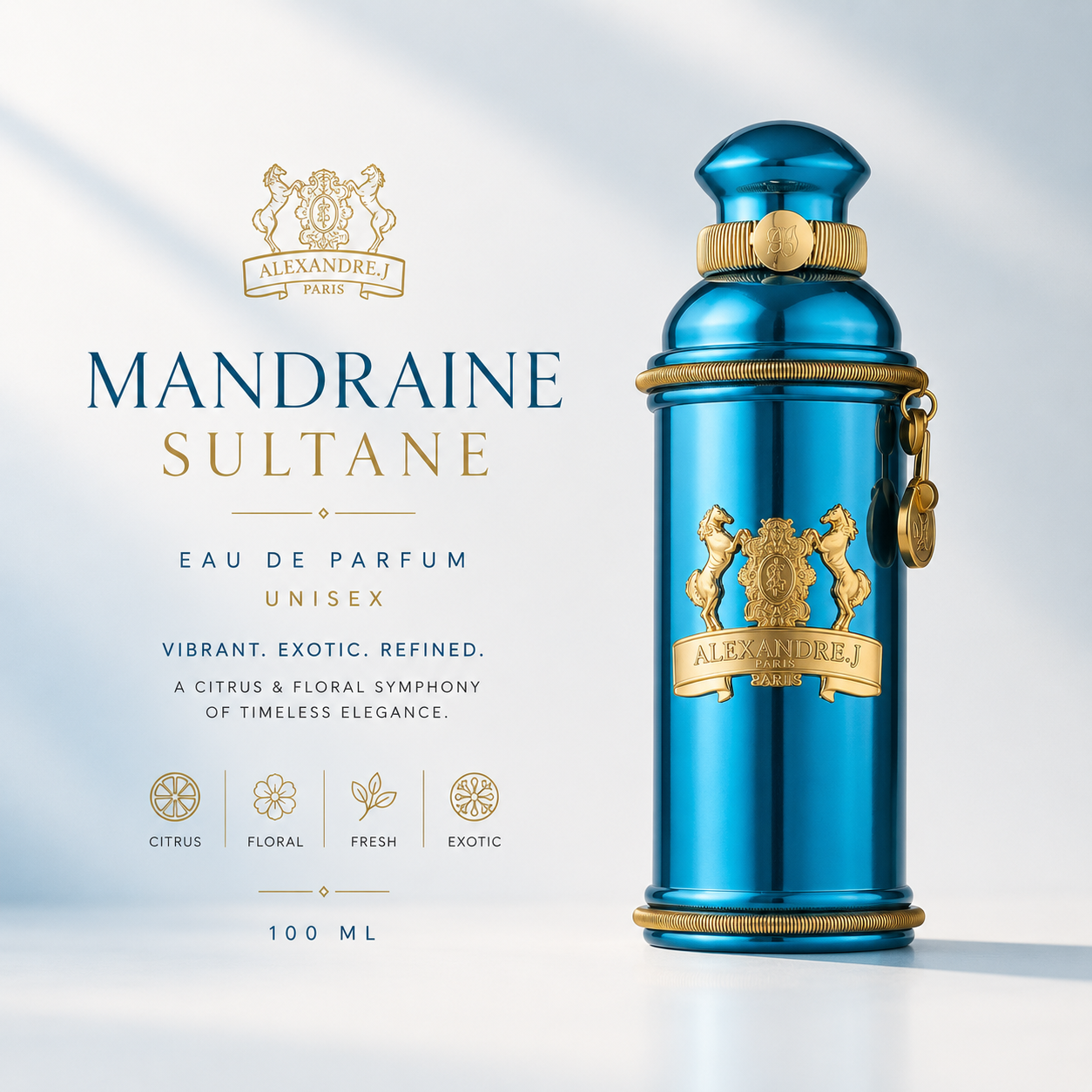 Alexandre.J Mandraine Sultane For Unisex EDP 100Ml