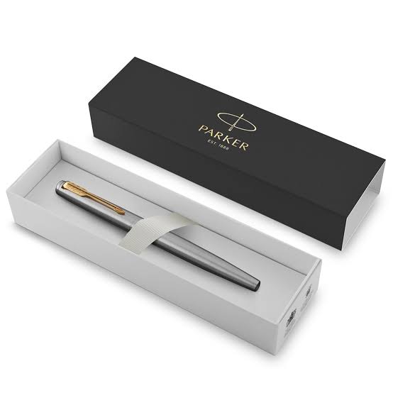 Parker Jotter Core Fountain Pen – Stainless Steel with Gold Trim | Premium Fountain Pen