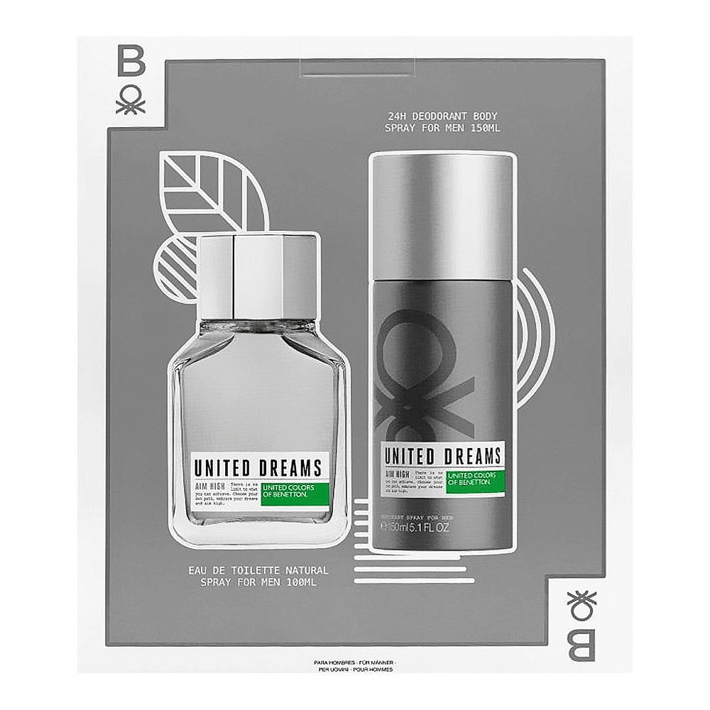 Benetton Aim High EDT 100ml + Deodorant 150ml Gift Set