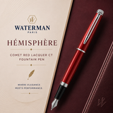 Waterman Hémisphère Comet Red Lacquer CT Fountain Pen
