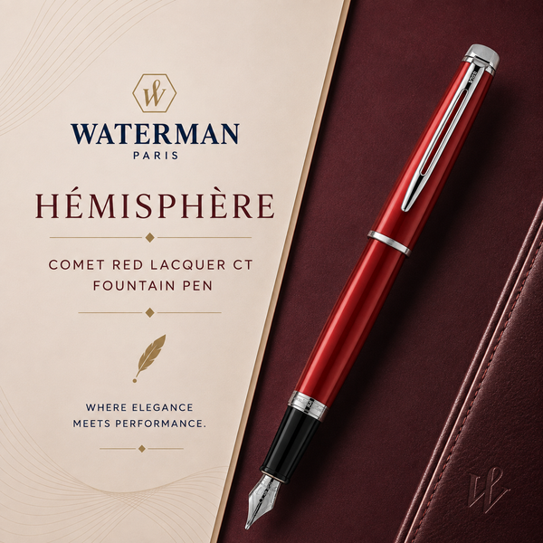 Waterman Hémisphère Comet Red Lacquer CT Fountain Pen
