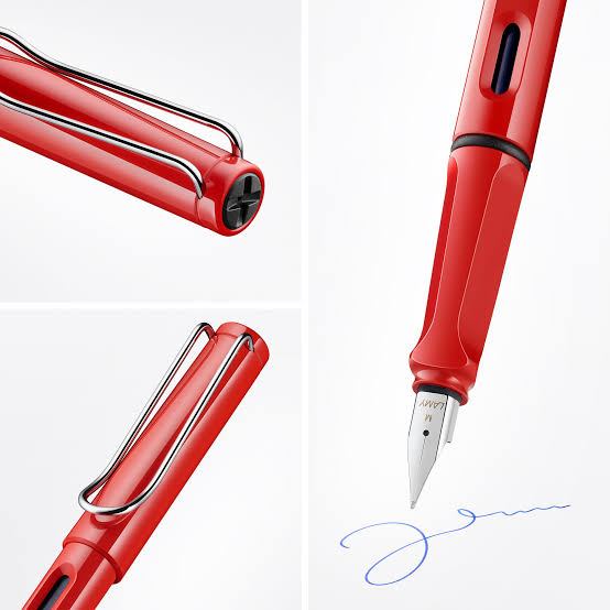 Lamy Safari Red Fountain Pen – Medium Nib