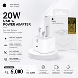 Apple iPhone 20W USB-C Power Adapter (US Plug) – Original Fast Charger. 100%Original