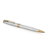 Parker Sonnet Ballpoint Pen – Stainless Steel with Gold Trim | Premium Ballpoint Pen