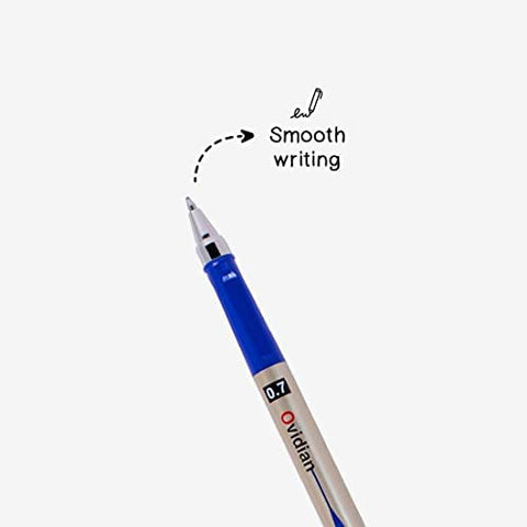 M&G Ovidian Gel Pen 0.7mm – Black & Blue Ink | Pack of 2 or 12