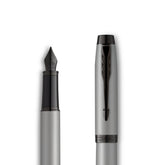 Parker IM Fountain Pen – Matte Grey with Black Trim