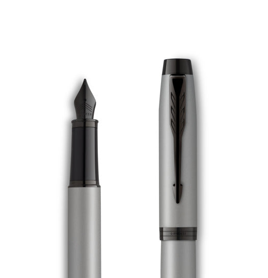 Parker IM Fountain Pen – Matte Grey with Black Trim
