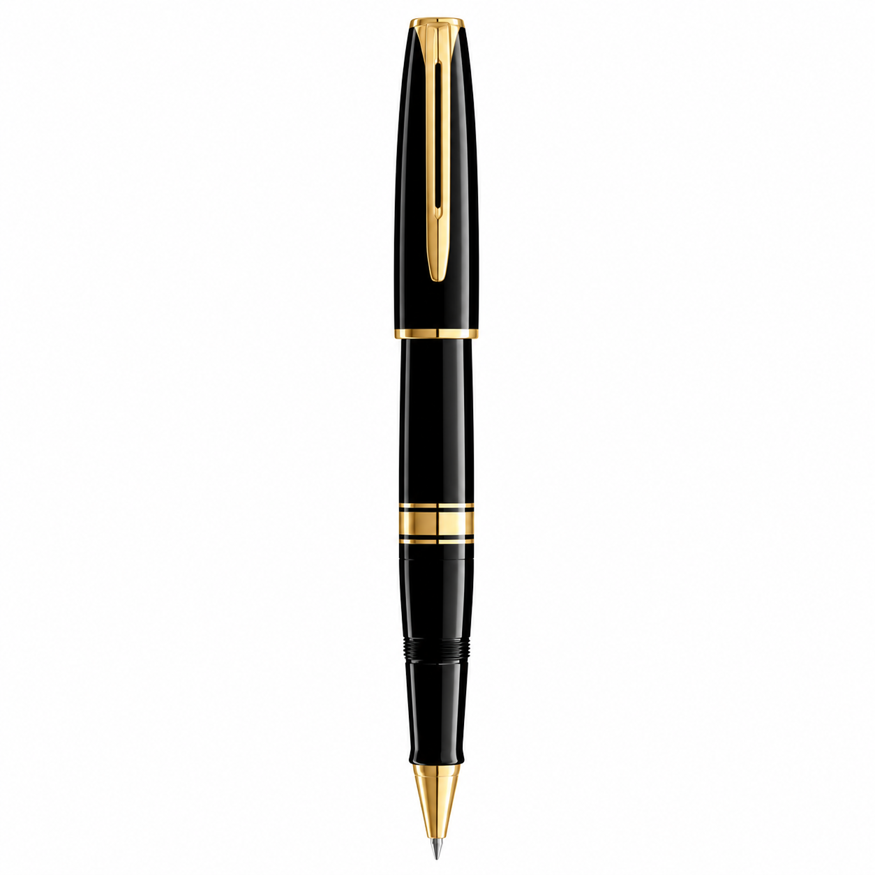 Waterman Charleston Ebony Black GT Rollerball Pen