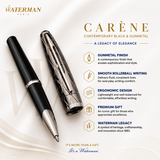 Waterman Carene Rollerball Pen – Contemporary Black & Gunmetal