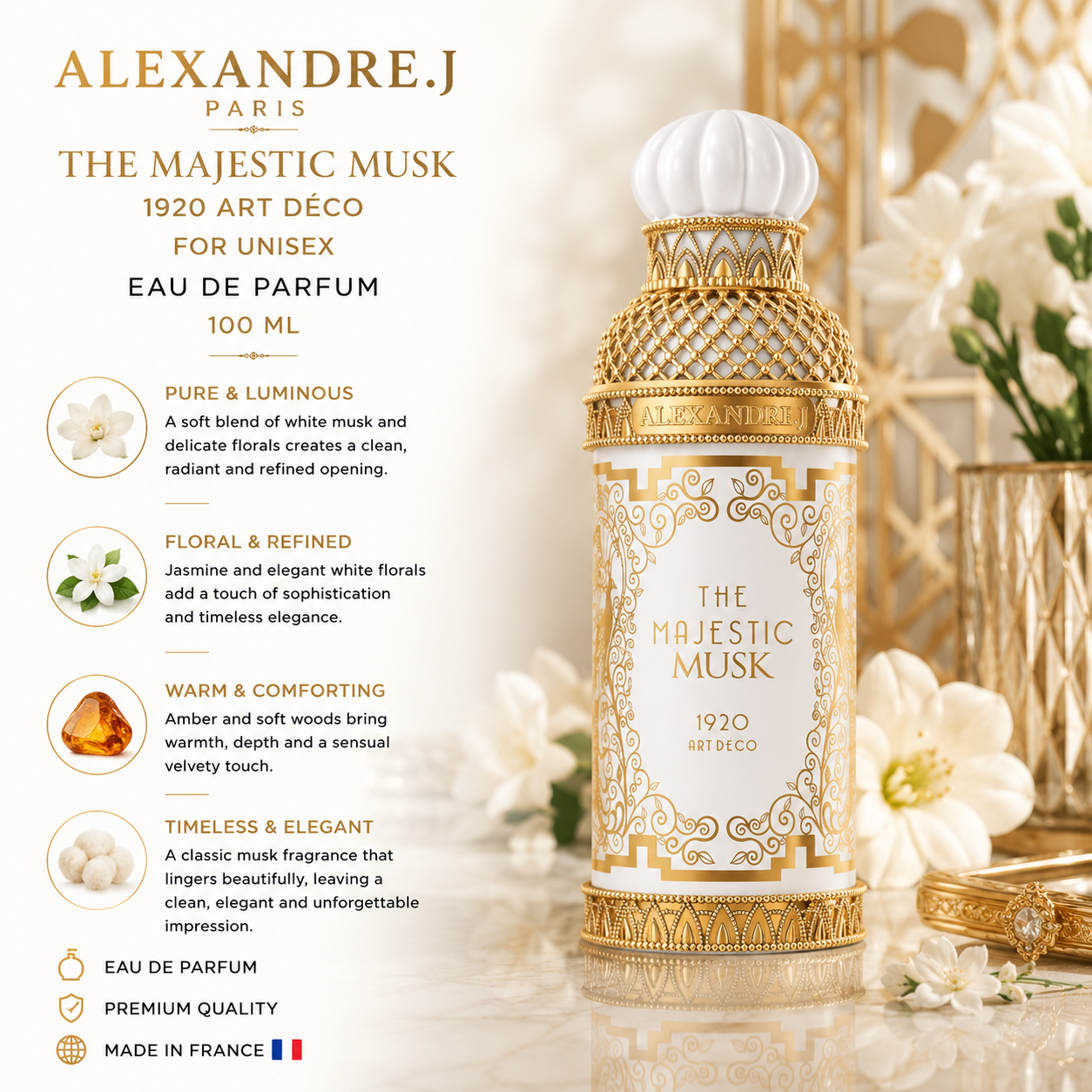 Alexandre.J The Majestic Musk EDP For Unisex 100Ml