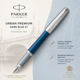 Parker Urban Premium Dark Blue CT Fountain Pen