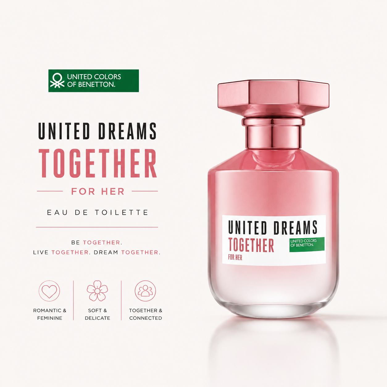 Benetton Together for Her EDT 80ml – Women's Fragrance