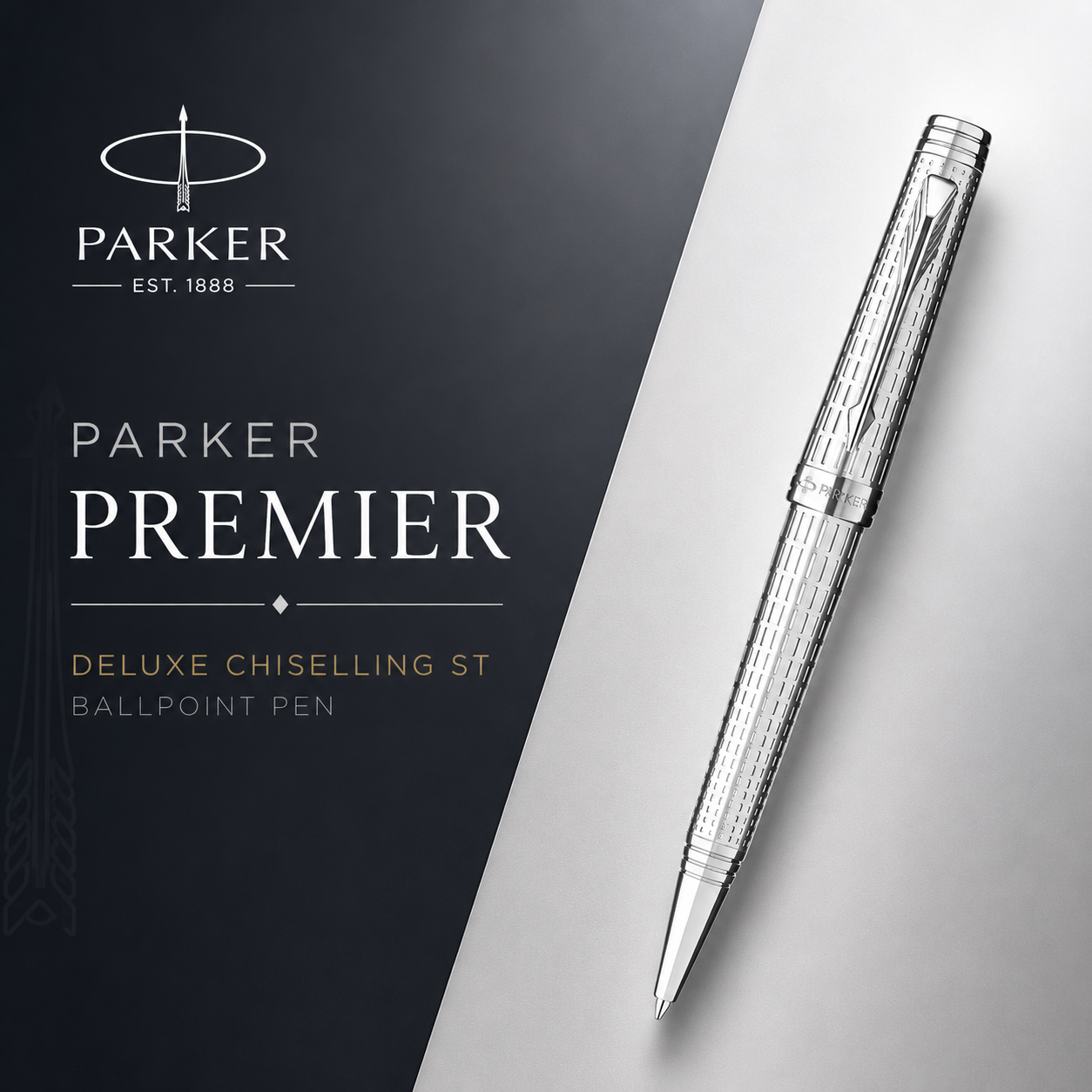 Parker Premier Deluxe Graduated Chiselling Ballpoint Pen