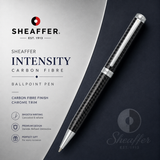 Sheaffer Intensity Carbon Fibre Ballpoint Pen – Chrome Trim