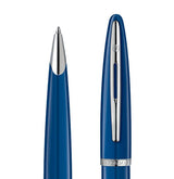 Waterman Carène Ballpoint Pen – Blue with Stainless Steel Trim