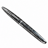 Waterman Carène Contemporary Gunmetal ST Fountain Pen – 18K Solid Gold Rhodium-Plated Medium Nib