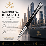 Parker Urban Metal Series Black CT Ballpoint Pen