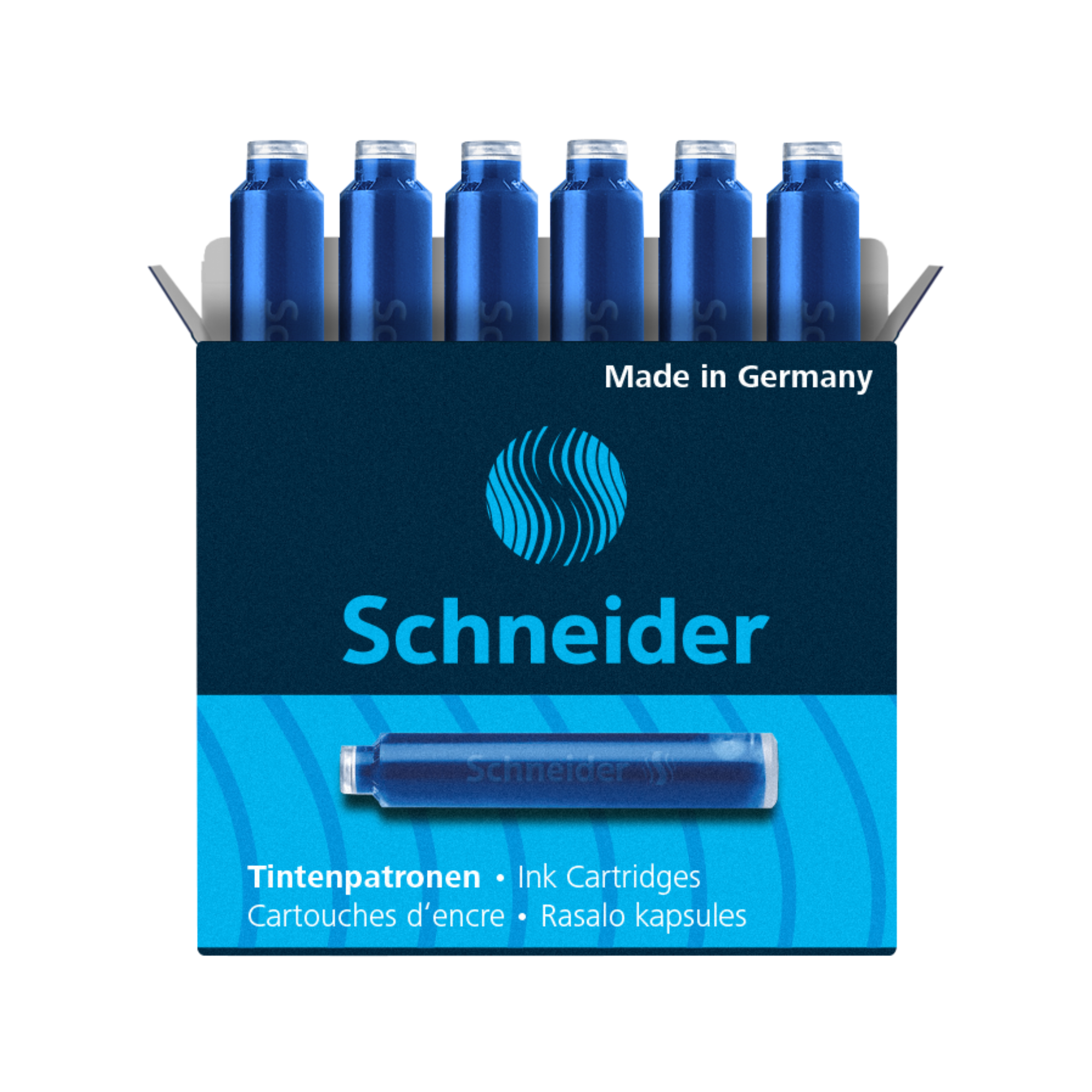 Schneider Ink Cartridges Blue Pack Of 6