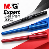 M&G Expert Gel Pen 13672 – 0.7mm Medium Tip | Smooth Gel Ink | Black, Blue & Red