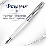 Waterman Hémisphère Deluxe White CT Ballpoint Pen