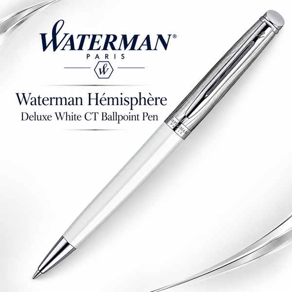 Waterman Hémisphère Deluxe White CT Ballpoint Pen
